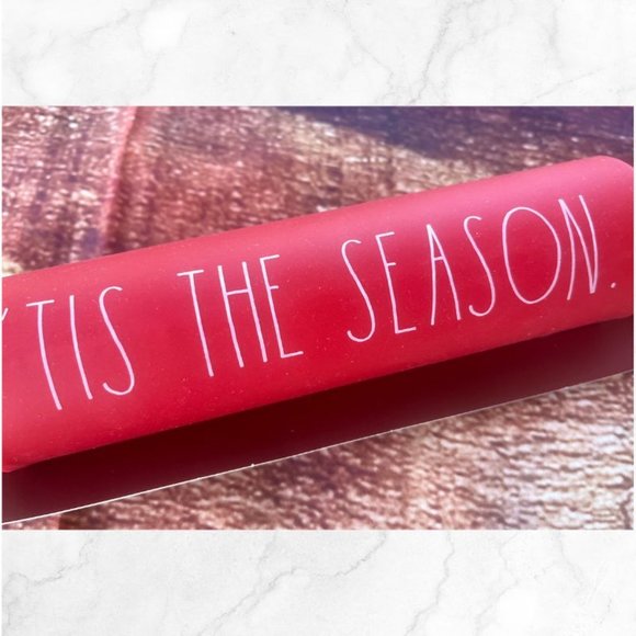 Rae Dunn Holiday Rolling Pin Tis The Season red - Picture 7 of 7